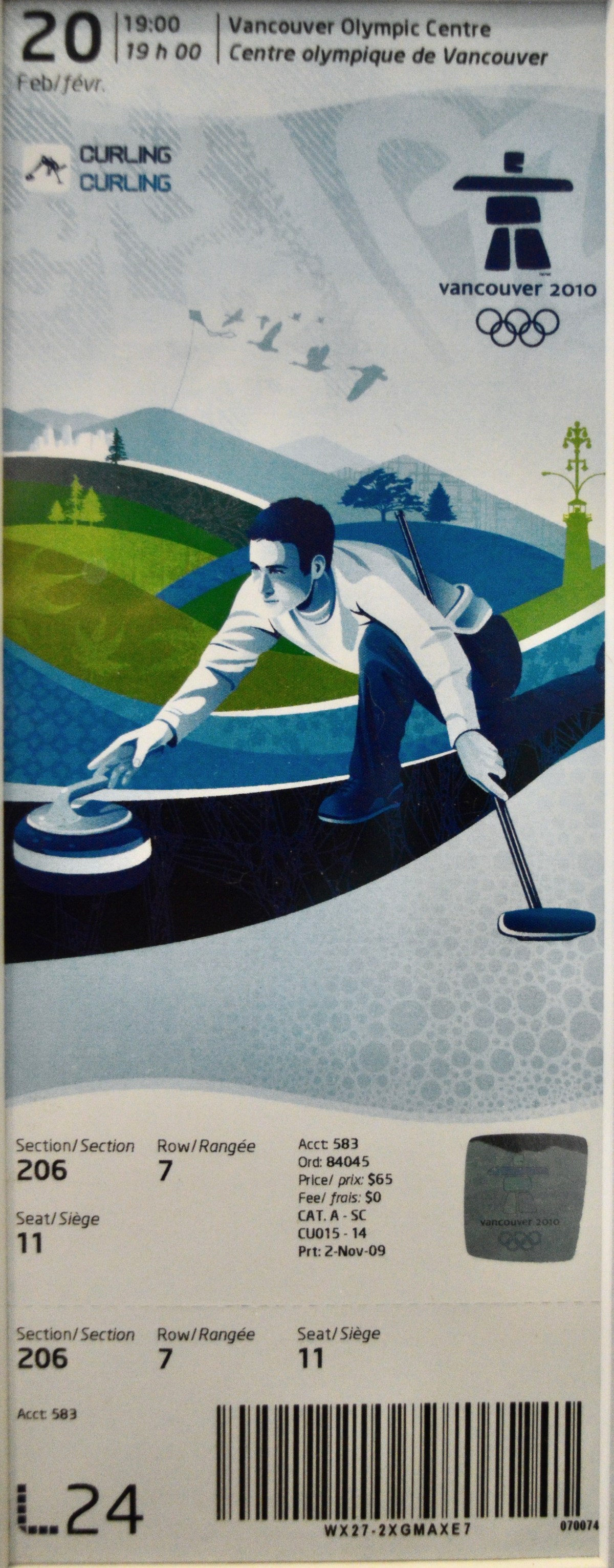 022010 Olympic Curling: Canada vs Great Britain, Vancouver,&nbsp;BC