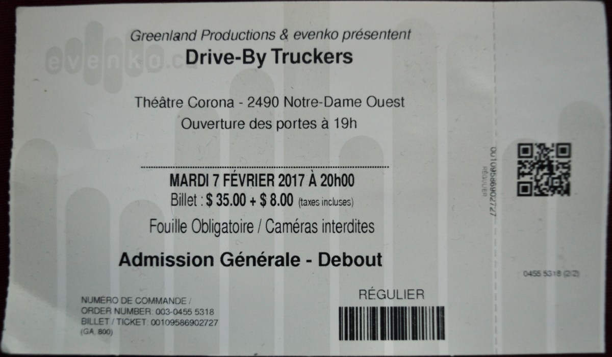 020717 Drive-By Truckers, Montreal,&nbsp;QC