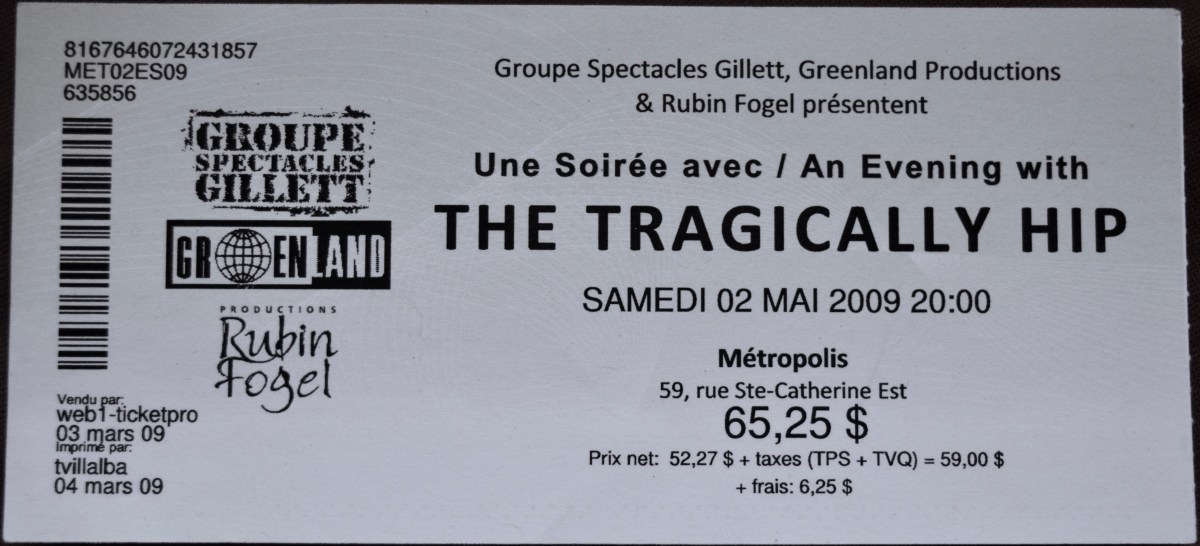 050209 The Tragically Hip, Montreal,&nbsp;QC