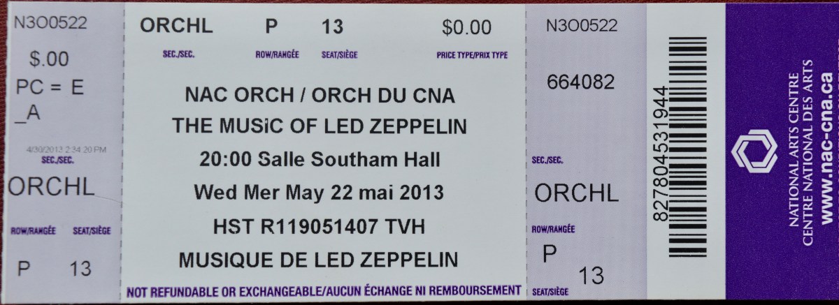 052213 NACO plays Led Zeppelin, Ottawa,&nbsp;ON
