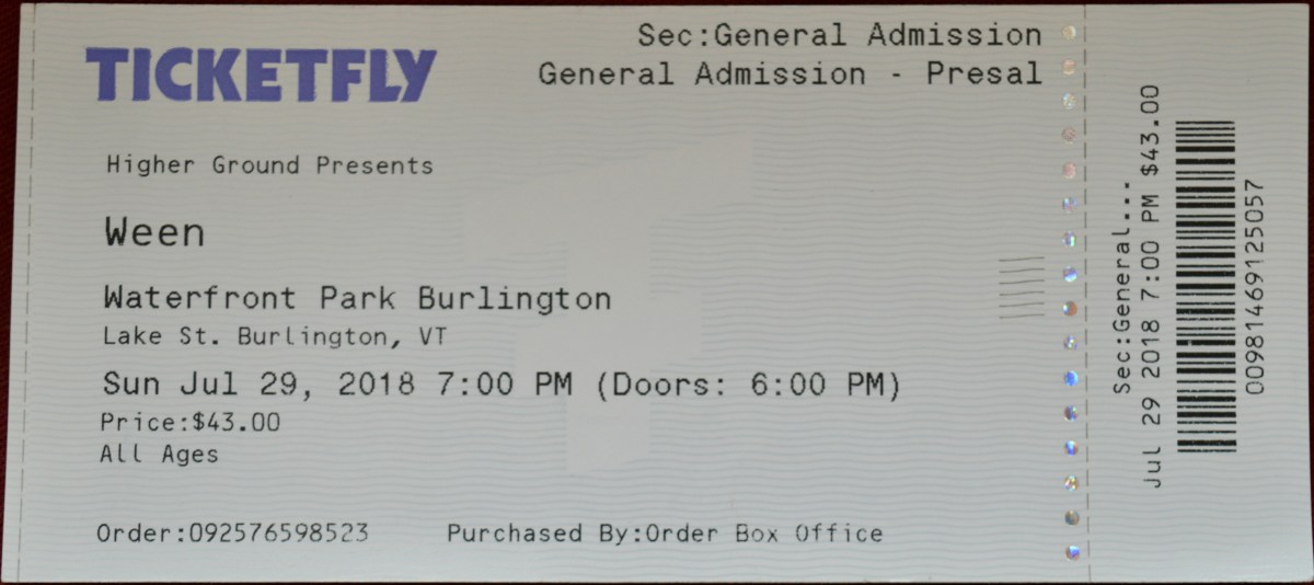 072918 Ween, Burlington,&nbsp;VT