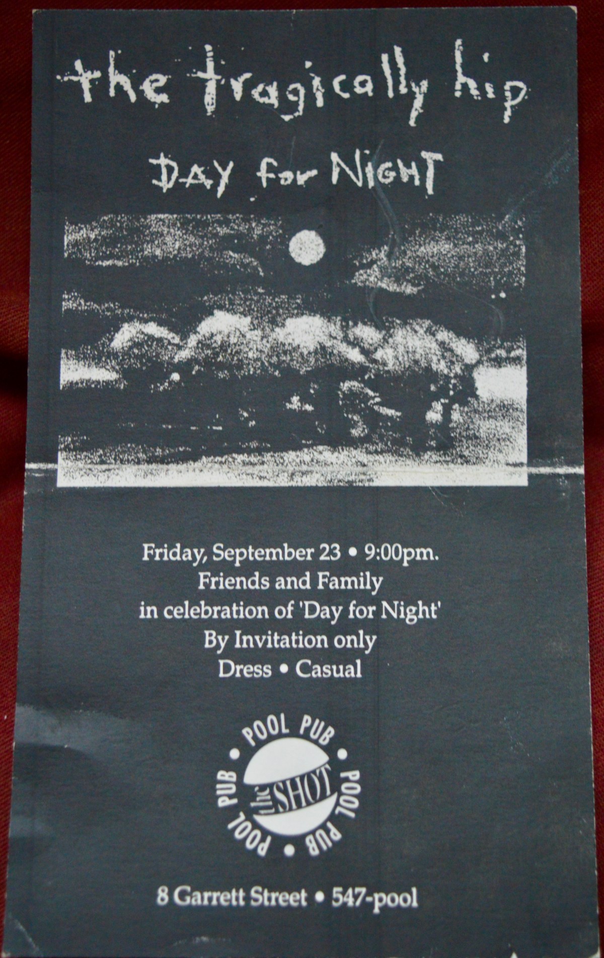092394 The Tragically Hip’s Day for Night Album Release Party, Kingston,&nbsp;ON