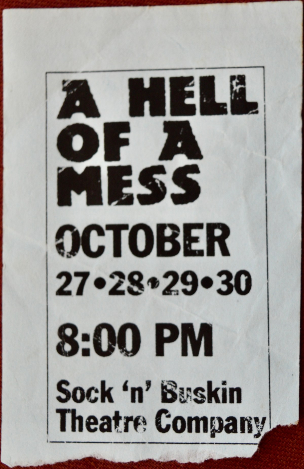 102793 A Hell of a Mess (et al), Ottawa,&nbsp;ON