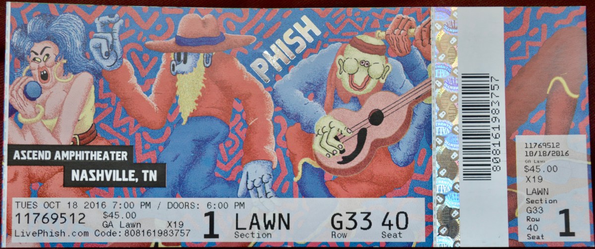 101816 Phish, Nashville,&nbsp;TN