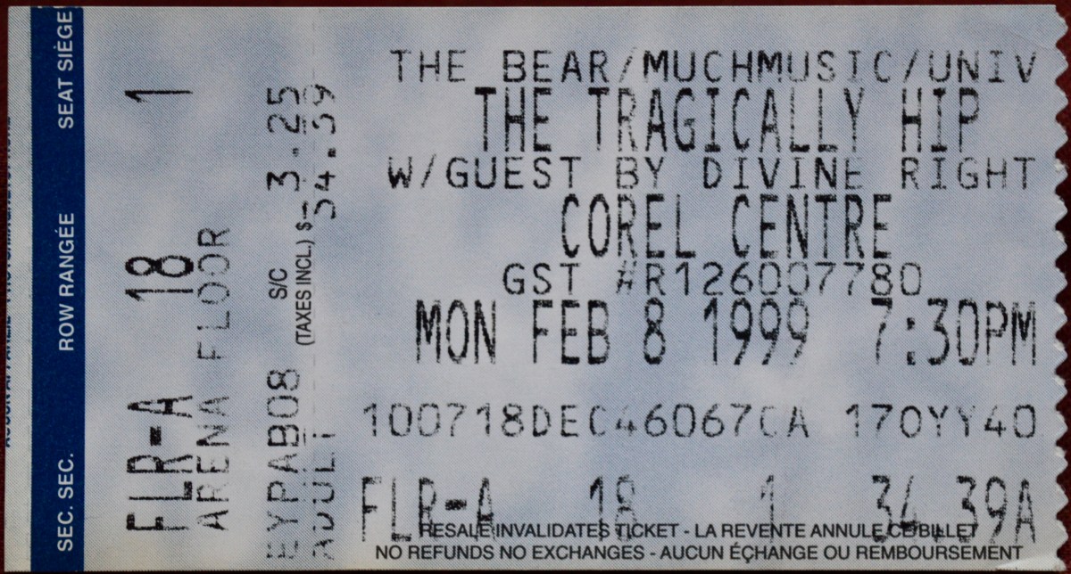 020899 The Tragically Hip/By Divine Right, Ottawa,&nbsp;ON