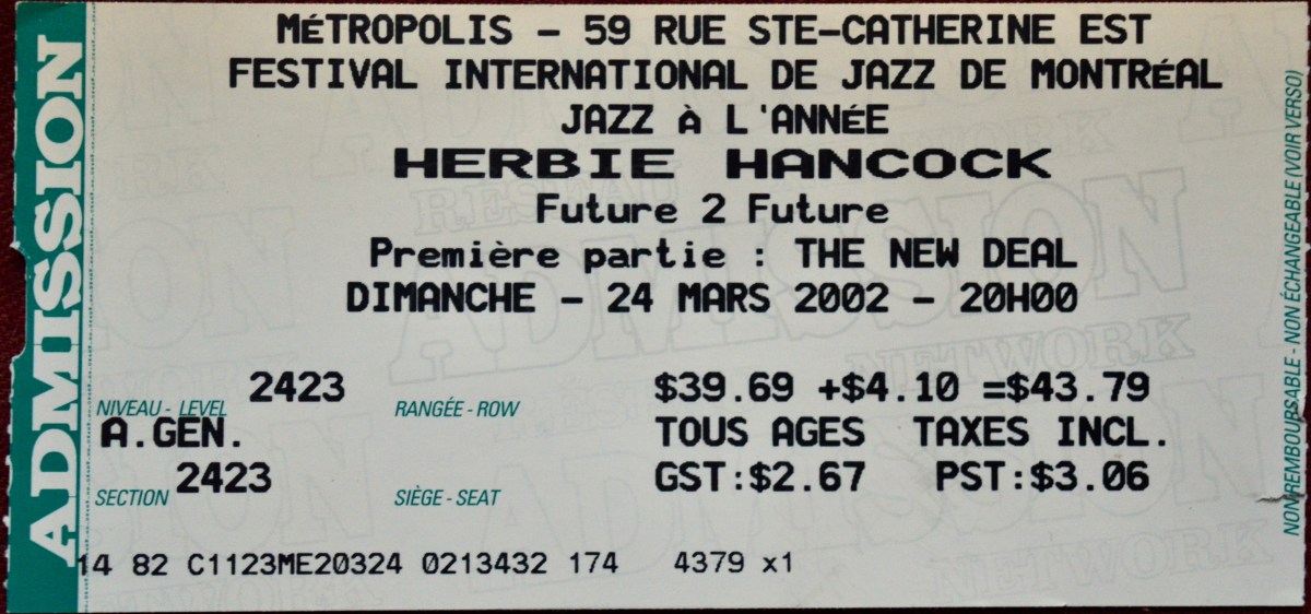 032402 Herbie Hancock/The New Deal, Montreal,&nbsp;QC