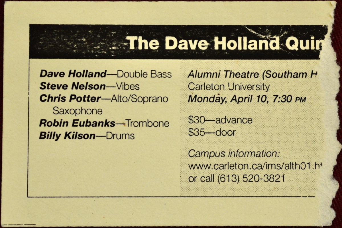 041000 The Dave Holland Quintet, Ottawa,&nbsp;ON