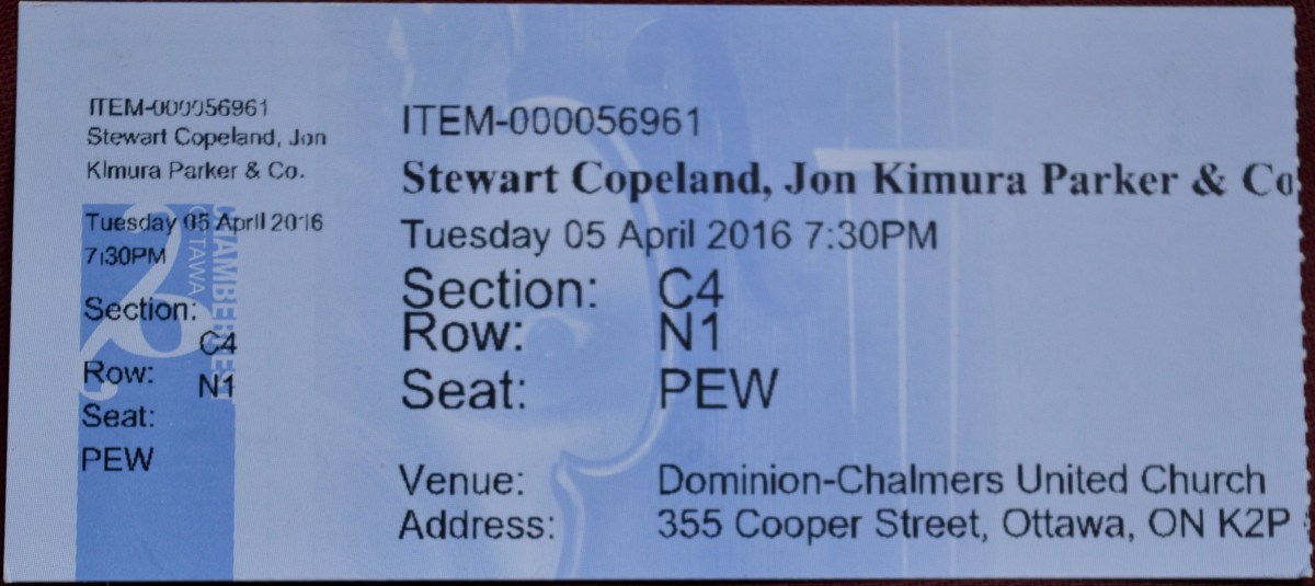 040516 Stewart Copeland, Ottawa,&nbsp;ON