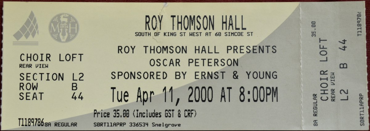 041100 Oscar Peterson, Toronto,&nbsp;ON