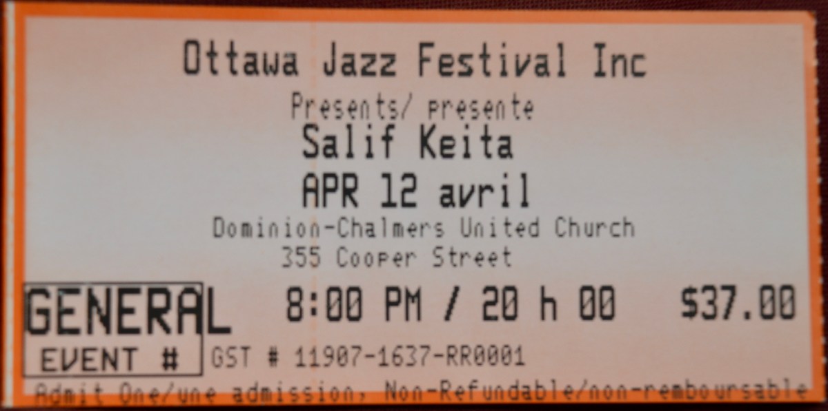 041211 Salif Keita, Ottawa,&nbsp;ON