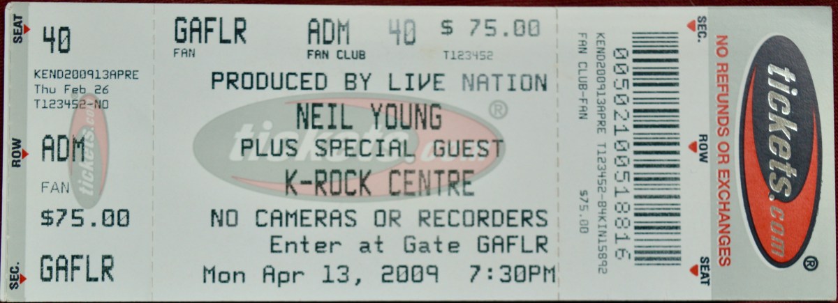 041309 Neil Young, Kingston,&nbsp;ON