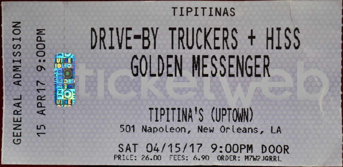 041517 Drive-By Truckers/Hiss Golden Messenger, New Orleans,&nbsp;LA