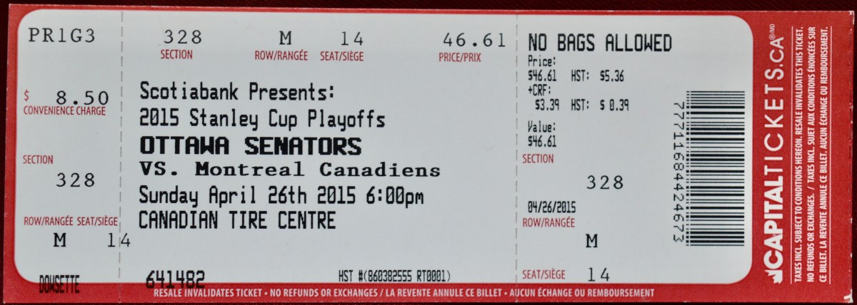 042615 Senators vs Canadiens, Ottawa,&nbsp;ON