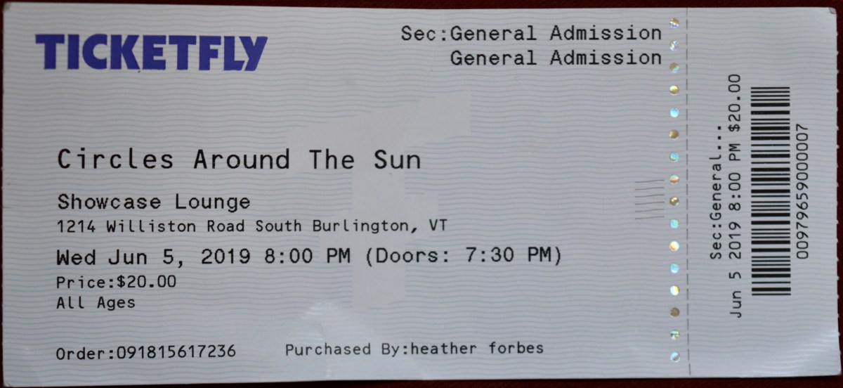 060519 Circles Around the Sun, Burlington,&nbsp;VT