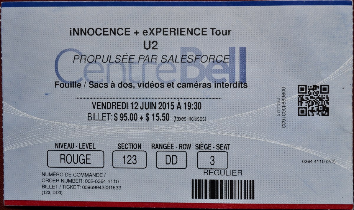 061215 U2, Montreal,&nbsp;QC