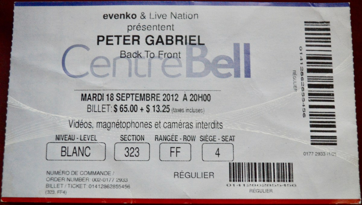 091812 Peter Gabriel, Montreal,&nbsp;QC