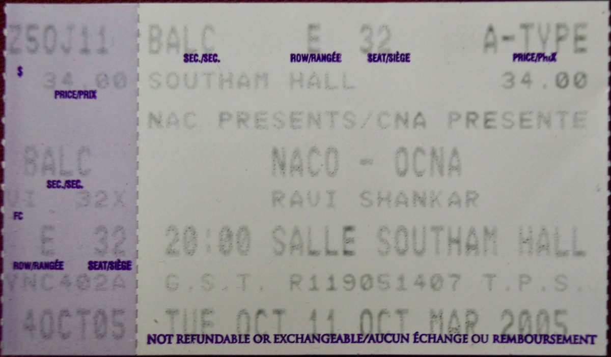 101105 Ravi & Anoushka Shankar, Ottawa,&nbsp;ON