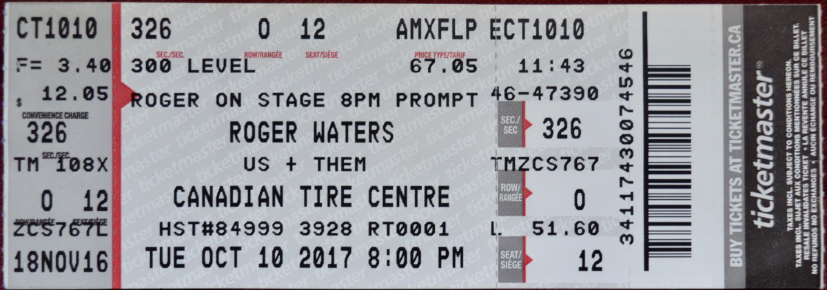 101017 Roger Waters, Ottawa,&nbsp;ON