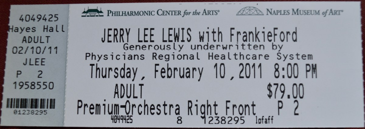 021011 Jerry Lee Lewis/Frankie Ford, Naples,&nbsp;FL