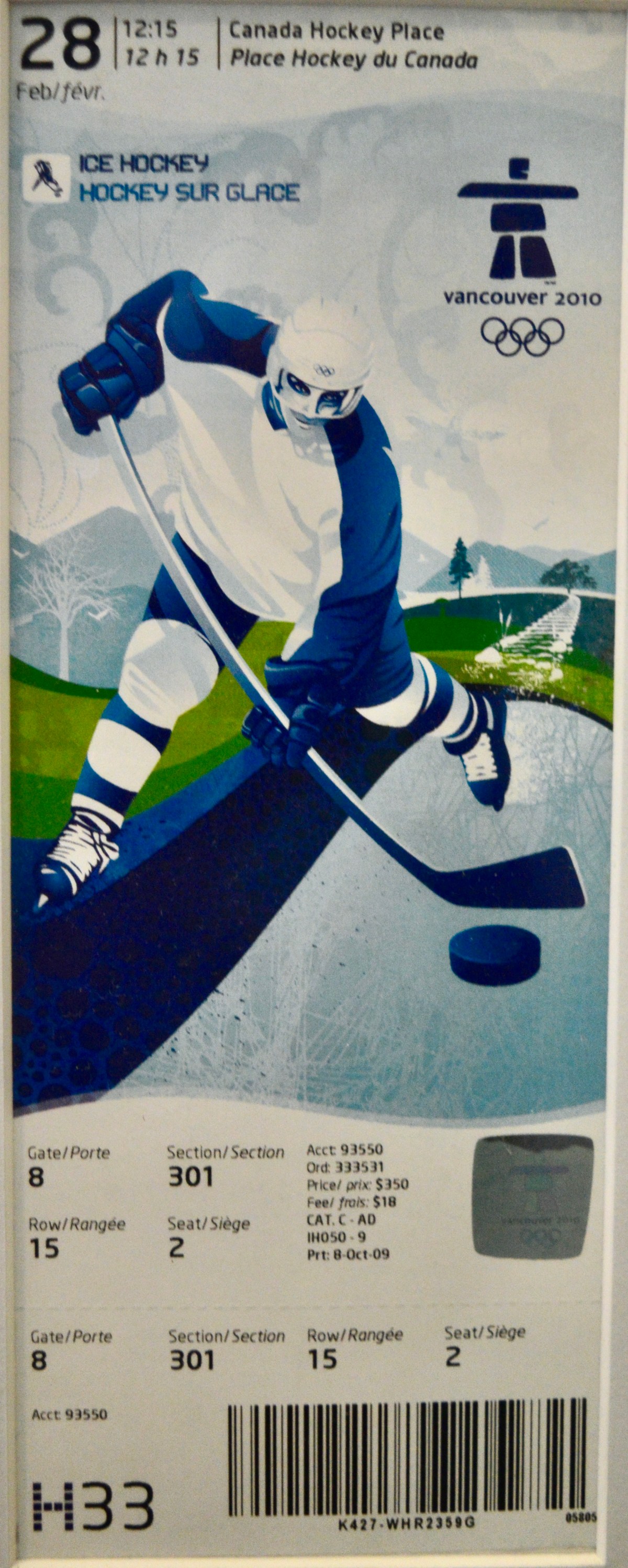 022810 Olympic Hockey: Canada vs USA, Gold Medal Game, Vancouver,&nbsp;BC