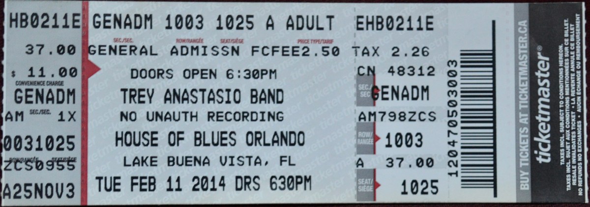 021114 Trey Anastasio Band, Orlando,&nbsp;FL