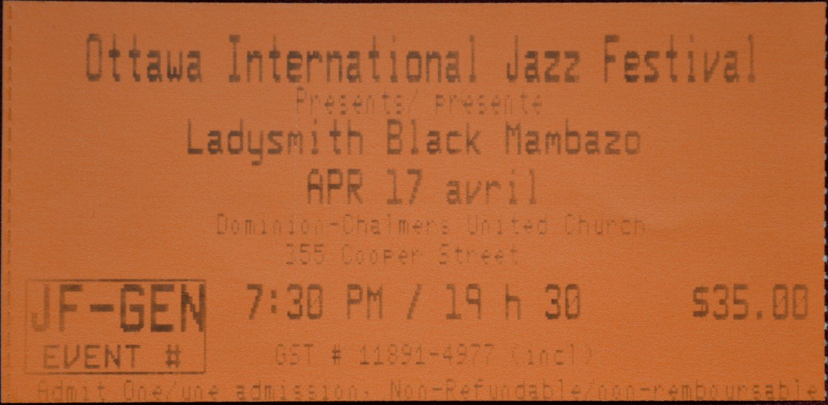 041705 Ladysmith Black Mambazo, Ottawa,&nbsp;ON