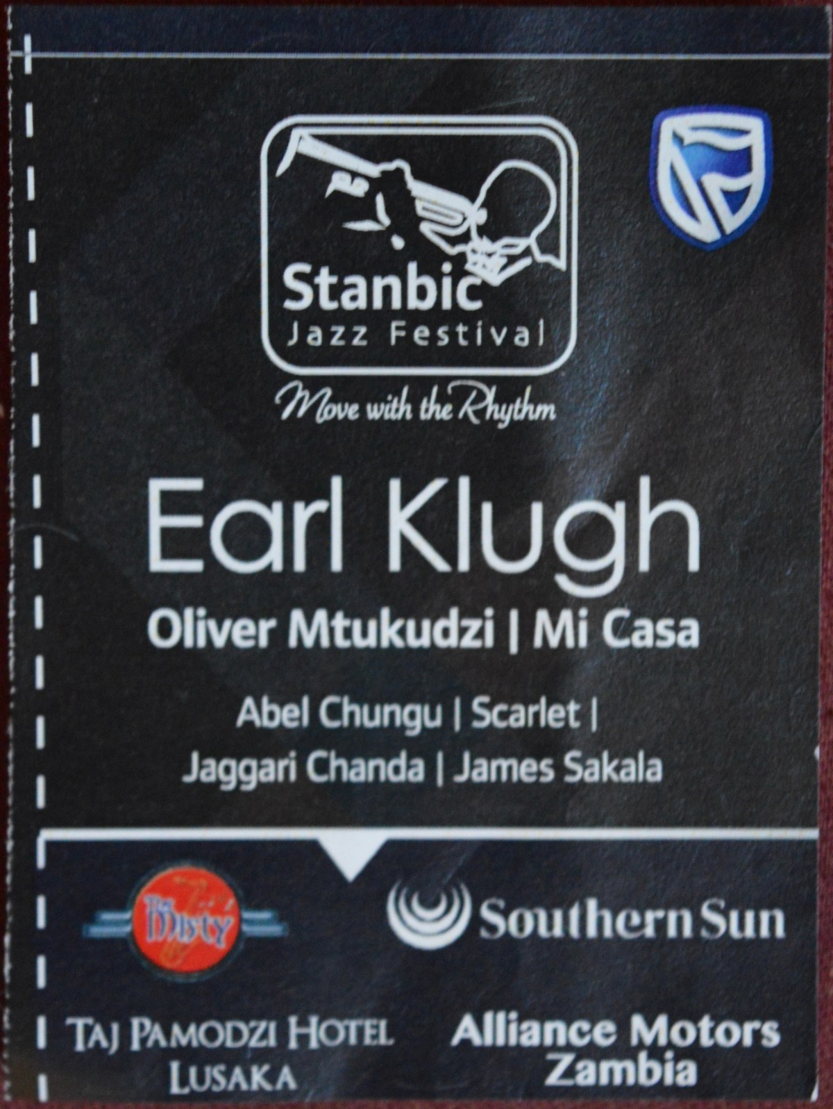 100315 Jagari Chanda with Rikki Ililonga and Victor Kasoma/Oliver Mtukudzi/Earl Klugh/Mi Casa/James Sakala/Scarlet and the Elect Band, Lusaka,&nbsp;Zambia