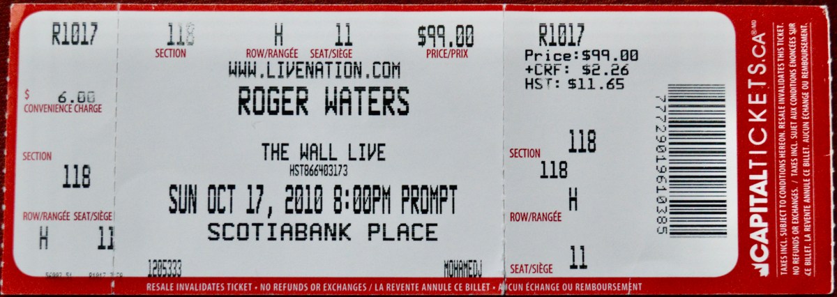 101710 Roger Waters, Ottawa,&nbsp;ON
