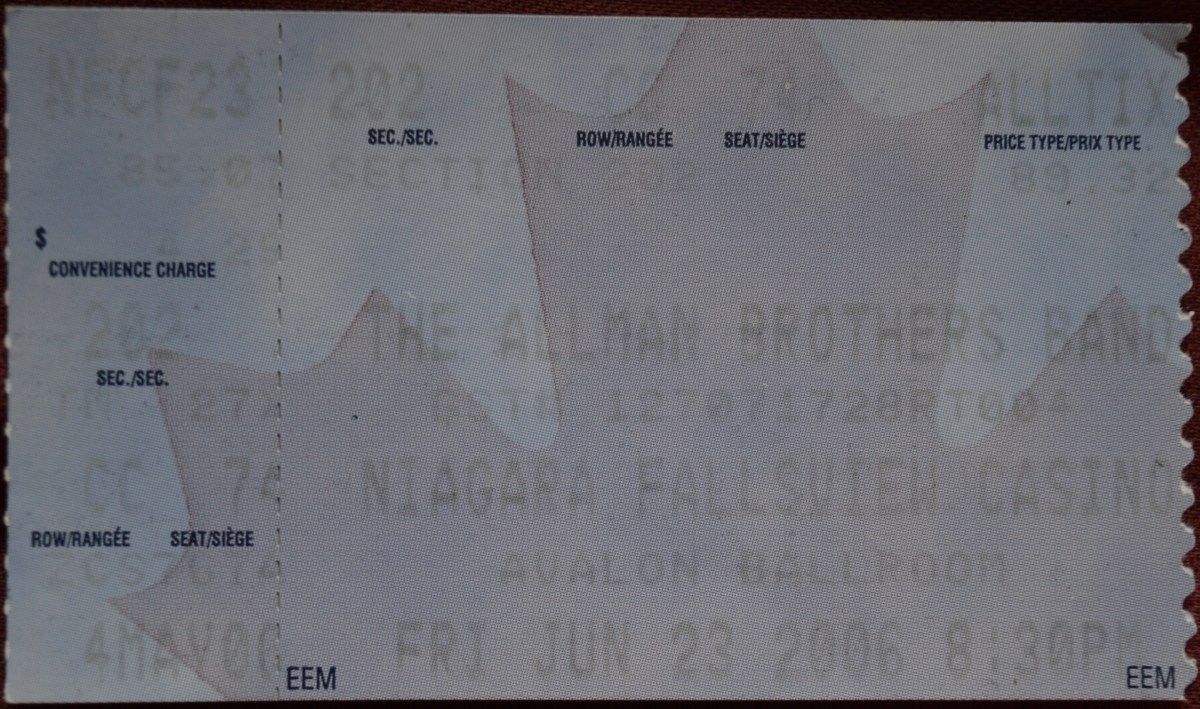 062306 The Allman Brothers Band, Niagara Falls,&nbsp;ON