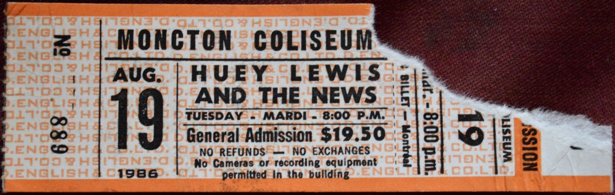 081986 Huey Lewis and the News, Moncton,&nbsp;NB