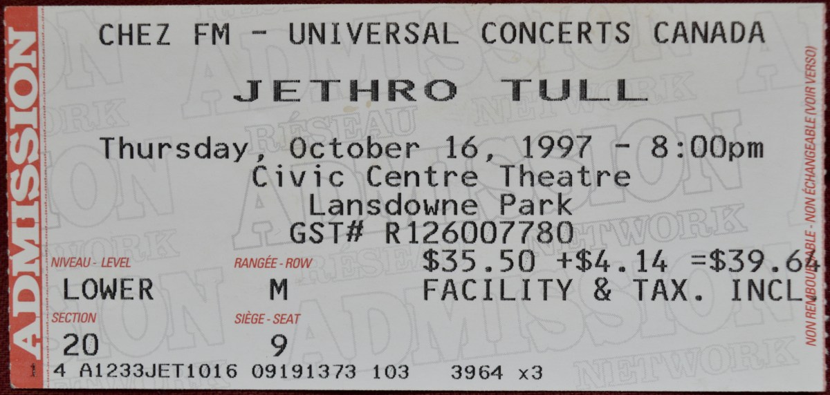 101697 Jethro Tull, Ottawa,&nbsp;ON